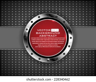 red orb vector design