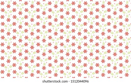 Red Orchid Flower with Circle Pattern Background