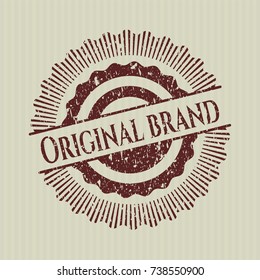 Red Original Brand distressed grunge seal
