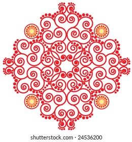 Red ornament