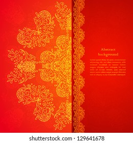 Red ornament background with place for your text