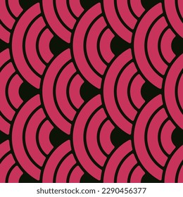 patrón de ornamento rojo en forma de escalas