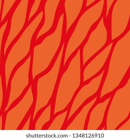 Red ornament. Reddish seamless texture. Mesh structure. Skin of the animal. Vector graphics