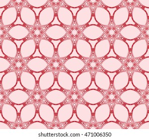 red ornament seamless vector illustration depicting an abstract floral pattern. for design, wedding invitations, textiles, presentations