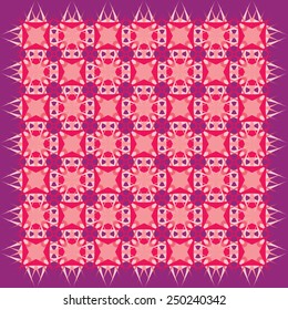 red ornament from triangles