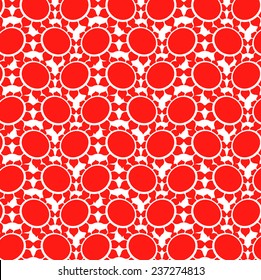Red ornament vector