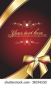 red ornamental bow