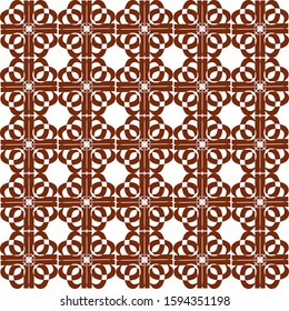 red ornamental repeat pattern.Vector.Seamless print.
