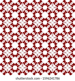 red ornamental repeat pattern.Vector.Seamless print.