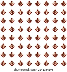 Red ornamental seamless pattern. Illustration abstract background.