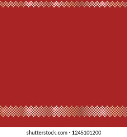 Red Ornate Christmas Pattern With Gold Elements