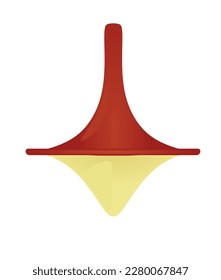 Red outdoor spinner. vector illustration