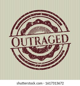 Red Outraged distress rubber texture