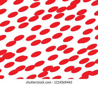 red oval dots on white background for professional presentation slides 5131