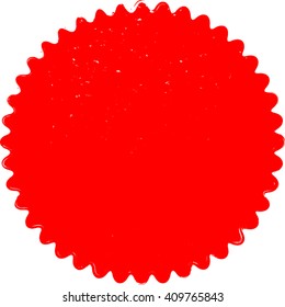 Red Oval Grunge Label. Retro Frames for Emblems . Vector Vintage Stamp.