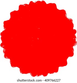 Red Oval Grunge Label. Retro Frames for Emblems . Vector Vintage Stamp.