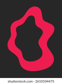 red oval vibration contemporary logo