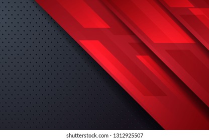 Red overlap layers background. Modern light abstract layers shape concept.
