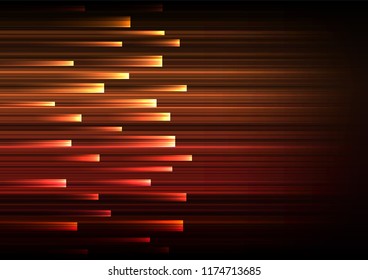 red overlap pixel speed in dark background, geometric layer motion backdrop, simple technology template, vector illustration