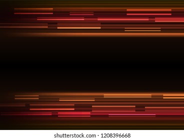 red overlap pixel speed in dark background, geometric layer motion backdrop, simple technology template, vector illustration