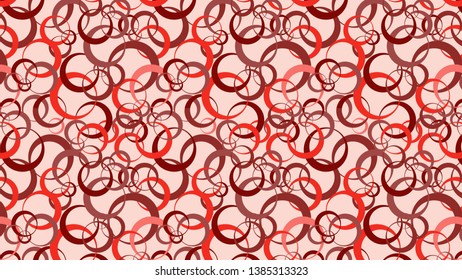 Red Overlapping Circles Pattern Vector
