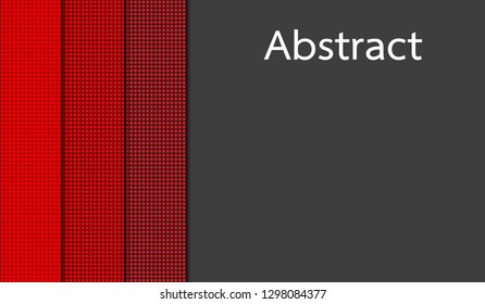 Red overlapping rectangles Shape on a dark gray background.