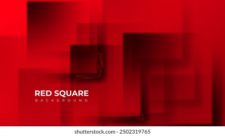 red overlapping square background for banner, poster, website, presentation, cover.