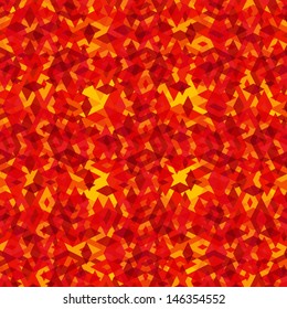 Red overlapping transparent shapes star Indian Pattern in red, orange shades