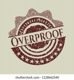 Red Overproof Distress Rubber Grunge Texture Stock Vector (Royalty Free