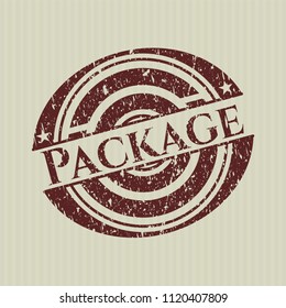 Red Package distress rubber grunge texture stamp
