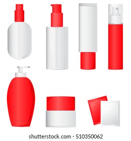 red packaging for cosmetics