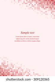 Red page corner design template invitation, greeting, presentation, card, letter, paper, brochure, etc...