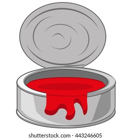 Red paint in bank
