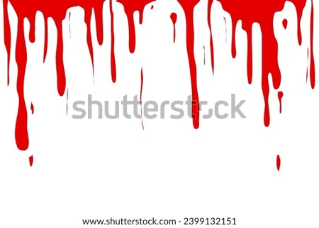 red paint or blood dripping