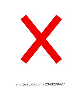 marcas de verificación de pincel rojo