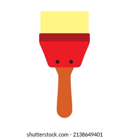 diseño vectorial de pincel rojo