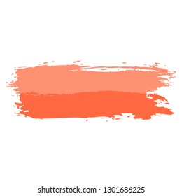 Red paint brushstroke created in sketch drawing technique. The graphic element for design saved as a vector illustration in the EPS file format.