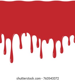 Red Paint Dripping Seamless Pattern Blood Stock Vector (Royalty Free ...