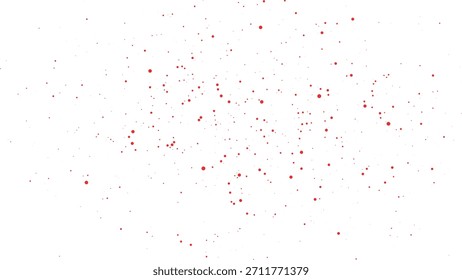 Textura de arte de salpicadura de pintura roja para carteles creativos, cubiertas modernas, efectos dinámicos de pincel, fondos de salpicadura, Ilustración vectorial de diseño de manchas Abstractas