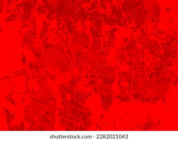 Red paint spots background. Rustic surface colored vintage wallpaper. Scratch art pattern. Dirty paint stains. Paint spray blots. Sketch grainy canvas. Rectangle banner backdrop.