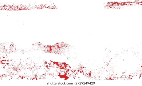 Pared pintada de rojo con Elementos de diseño expresionistas abstractos