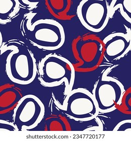 Red Paisley abstract seamless pattern design for fashion textiles, graphics, backgrounds and crafts