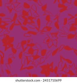 Red Paisley abstract seamless pattern design for fashion textiles, graphics, backgrounds and crafts