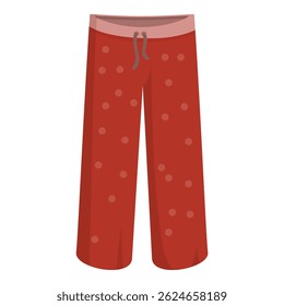 Red pajama pants with polka dots, providing a comfortable and stylish option for a good night's sleep