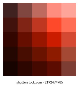 Red palette. Colorful background. Vector illustration. Stock image.