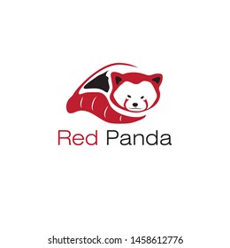 RED PANDA BAMBOO  WITH WHITE BACKGROUND