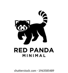 Red Panda Black Logo Icon Design Stock Vector (Royalty Free) 1963585489 ...