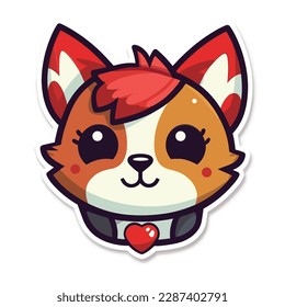 Red panda cartoon vector illustration isolated