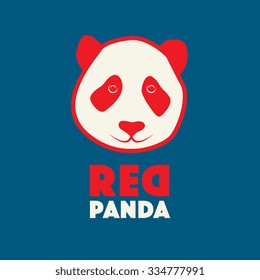 Red Panda icon or sign, vector illustration