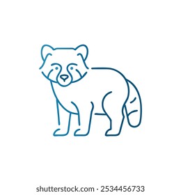 red panda icon vector illustration